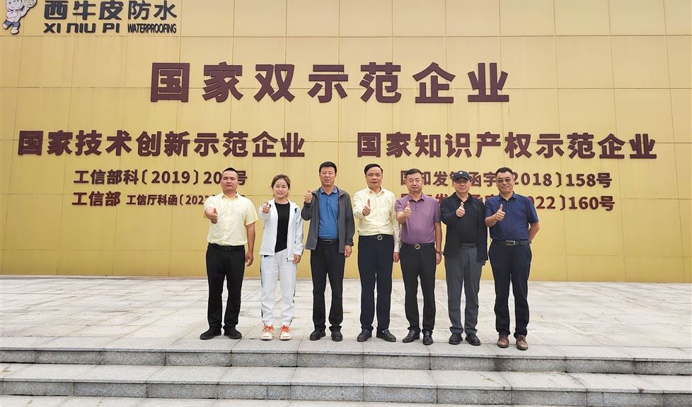 西牛皮防水（欽州）科技園迎來寧夏星海房地產(chǎn)開發(fā)有限公司董事長(zhǎng)張軍一行