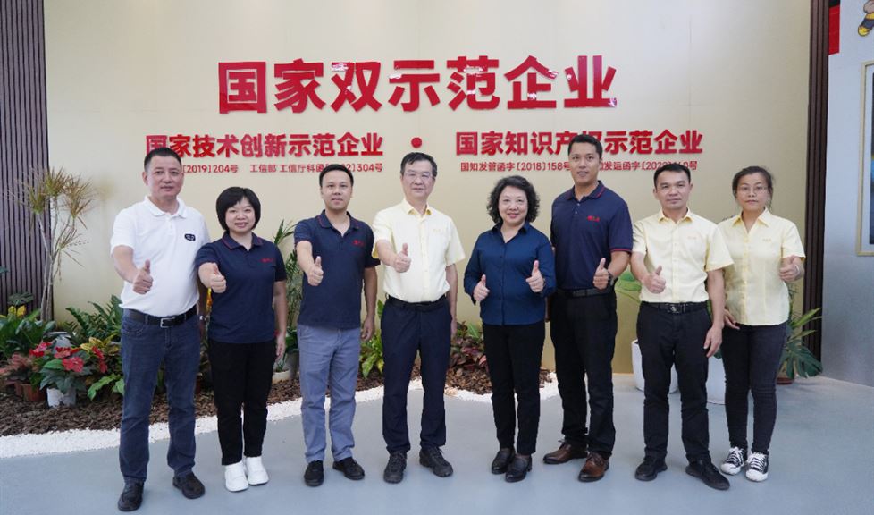 西牛皮（南寧）科技園迎來江門市華龍膜材股份有限公司一行