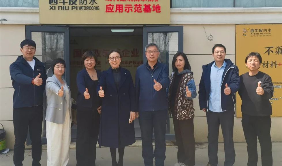 西牛皮防水應用示范基地（沈陽站）迎來遼寧省綠色建筑協(xié)會、沈陽市綠色建筑協(xié)會、遼寧省防水協(xié)會一行